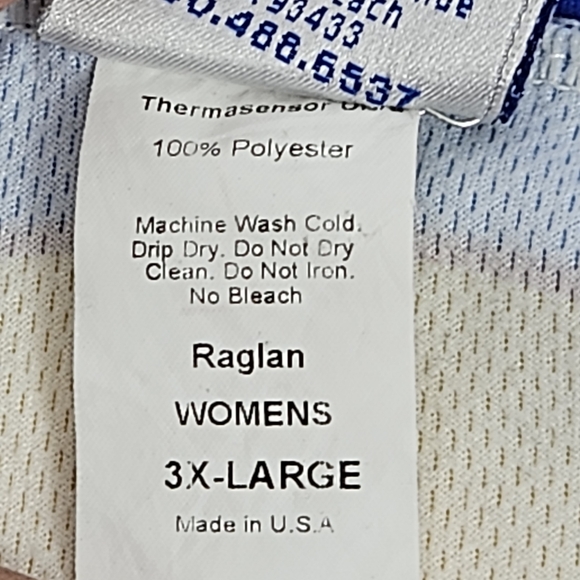 Voler women's Size 3XL 3/4 Zip Cycling Jersey Made in USA Blue Yellow and black - Picture 12 of 15